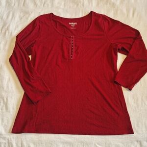 Torrid women's size 3 Super Soft Rib Knit shoulder long sleeve shirt EUC